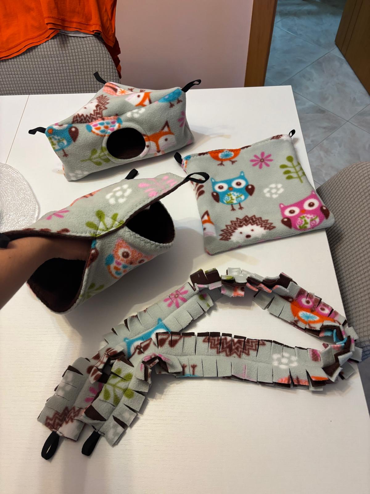 Set per petauri dello zucchero , topolini , ratti ed altri piccoli roditori - 4 Pezzi